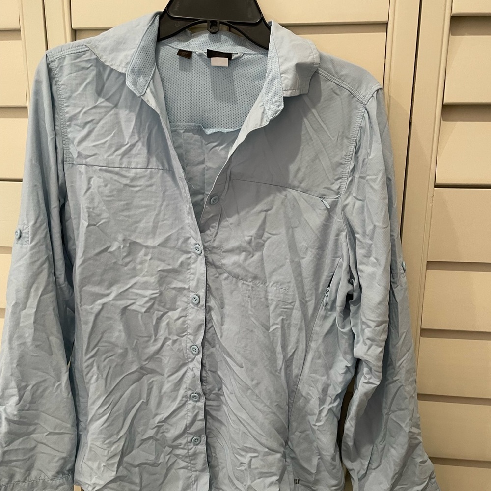 REI hiking shirt long sleeve UPF30 size M